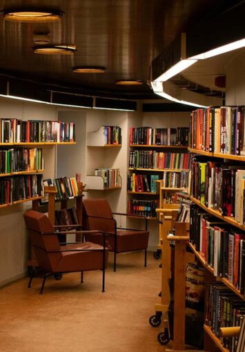 Large Library Interior