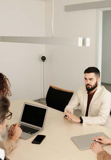 Human Resources Department Employee Meeting a Candidate